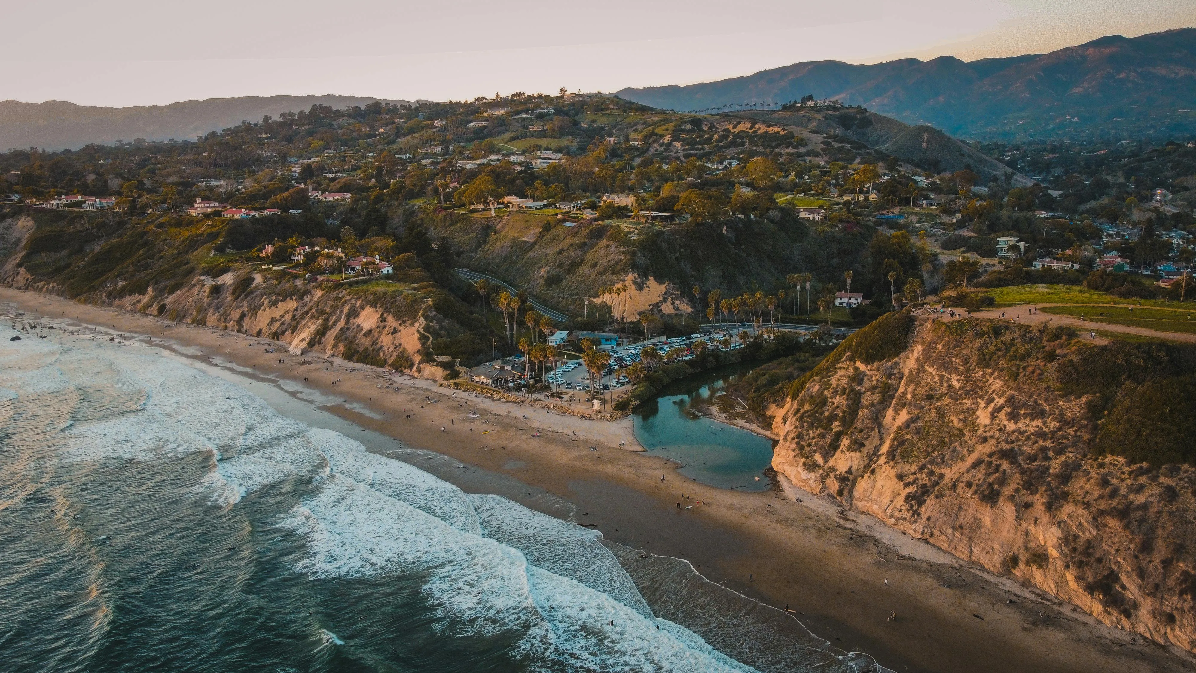 Hendry's Beach at golden hour
